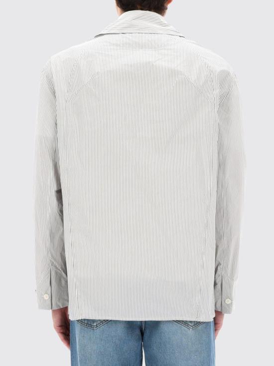 26SS 자크뮈스 스트라이프 칼라 긴팔 재킷 OUM00159AW00755 9DD White - JACQUEMUS