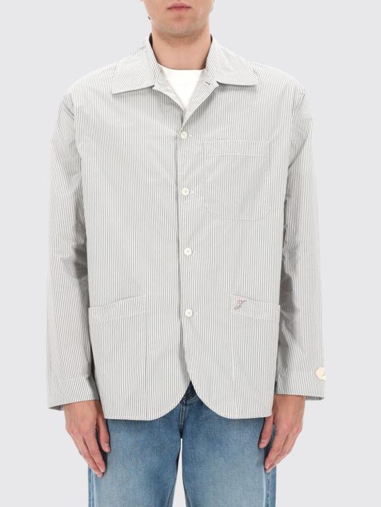 26SS 자크뮈스 스트라이프 칼라 긴팔 재킷 OUM00159AW00755 9DD White