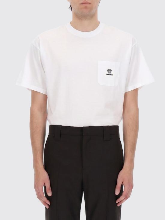 26SS 베르사체 반팔 티셔츠 10245741A17915 1W000 White