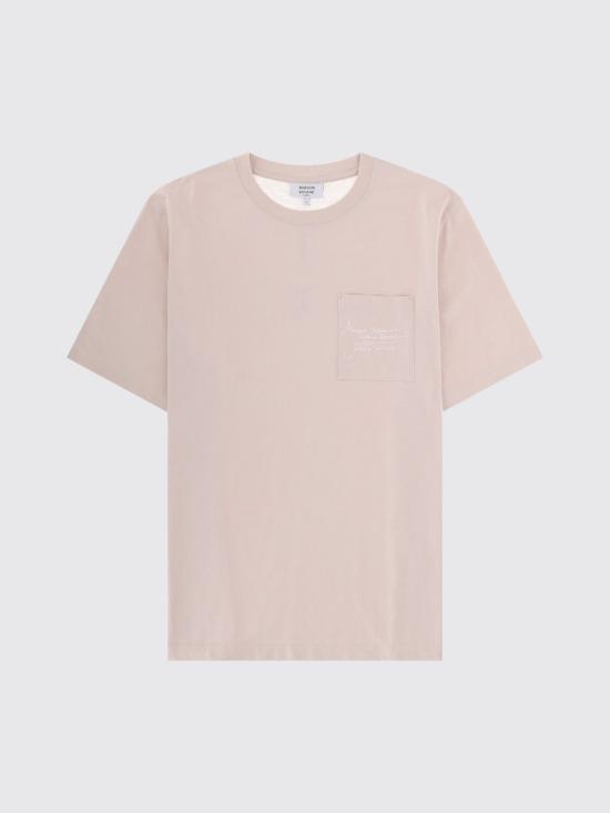 26SS 메종키츠네 반팔 티셔츠 QM00104KJ7025 0447 Blush Pink - MAISON KITSUNE