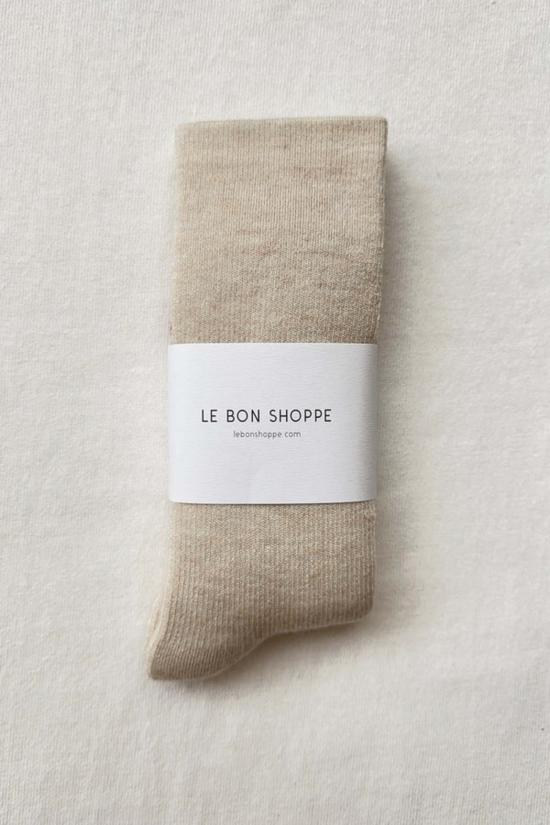  르 본 숍 양말 르봉숍 캠퍼삭스 오트밀 - LE BON SHOPPE