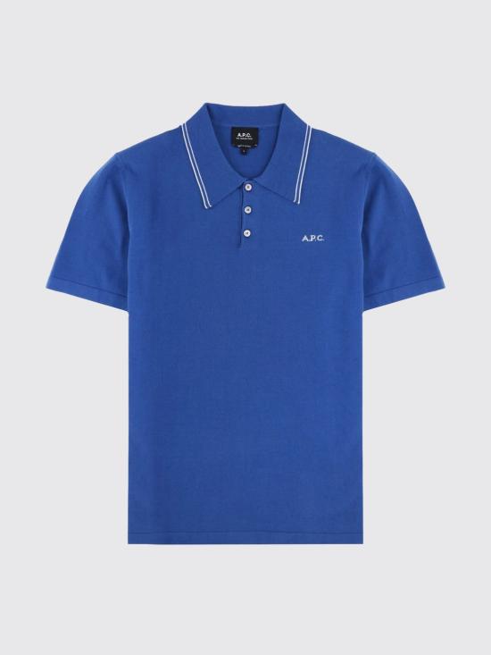 26SS 아페쎄 폴로 티셔츠 COEZJH23503 IAA Blue - A.P.C.