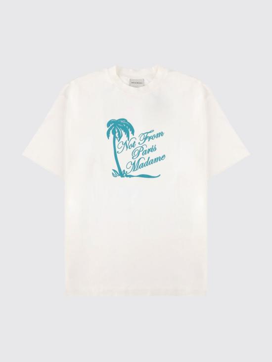 26SS 드롤드무슈 반팔 티셔츠 KTS297CO002 OW Beige - DROLE DE MONSIEUR