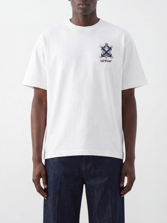 26SS 오프화이트 반팔 티셔츠 44MAA120S26J003 100 White