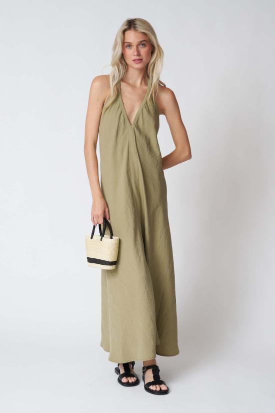  The Handloom 롱 원피스 핸드룸 조이 맥시 드레스 카키 그린