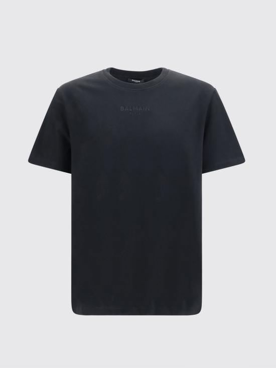 26FW 발망 반팔 티셔츠 GH0EG000BD10 EAP Black - BALMAIN