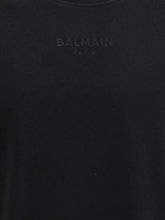 26FW 발망 반팔 티셔츠 GH0EG000BD10 EAP Black - BALMAIN