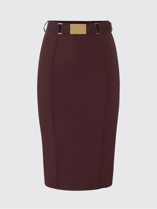 26SS 엘리자베타프랜치 스커트 GO15961E1 644 Cocoa - ELISABETTA FRANCHI