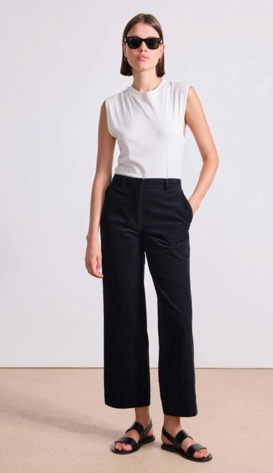  어피스 어파트 스트레이트 팬츠 Apiece Apart Sadie Trouser Midnight