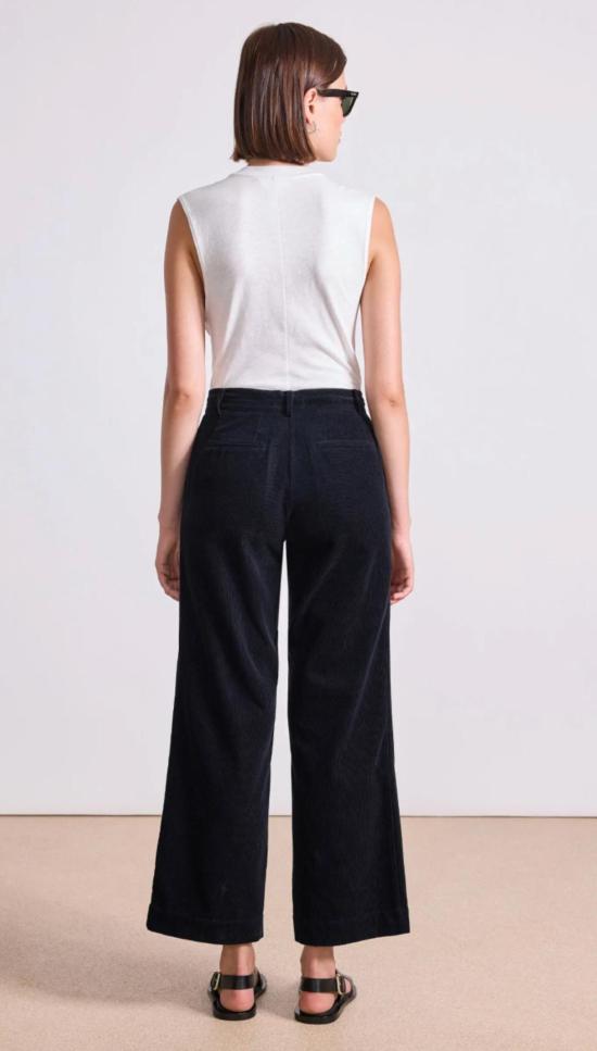  어피스 어파트 스트레이트 팬츠 Apiece Apart Sadie Trouser Midnight - APIECE APART