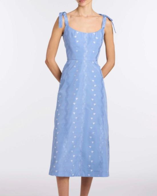  MARKARIAN 미디 원피스 마카리안 로잘리나 미디 드레스 콘플라워 블루 - OTHER BRANDS