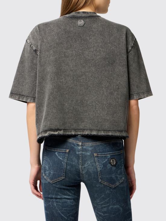 26SS 필립 플레인 반팔 티셔츠 AAECWTK3866PTE004N 02 Black - PHILIPP PLEIN