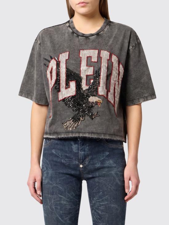 26SS 필립 플레인 반팔 티셔츠 AAECWTK3866PTE004N 02 Black