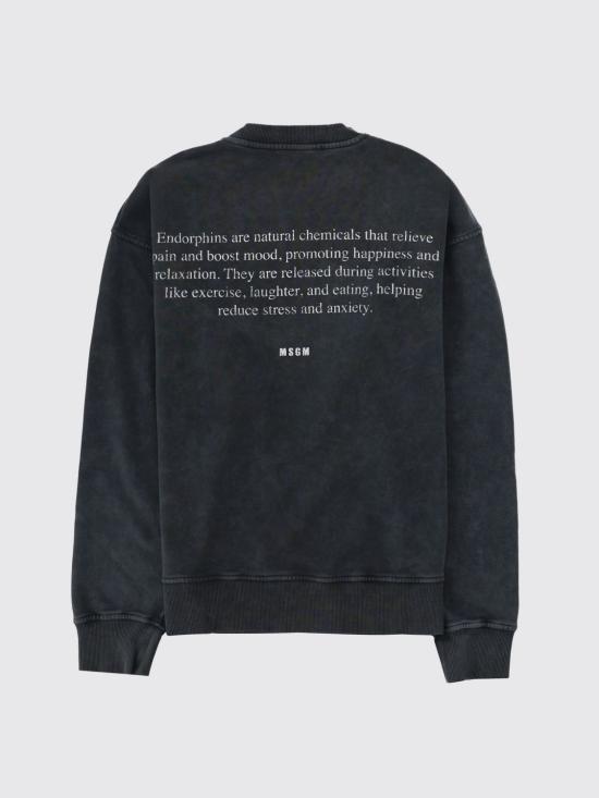 26SS 엠에스지엠 긴팔 티셔츠 4040MM76SE267092 98 Charcoal - MSGM