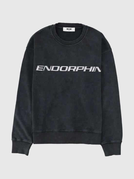 26SS 엠에스지엠 긴팔 티셔츠 4040MM76SE267092 98 Charcoal - MSGM