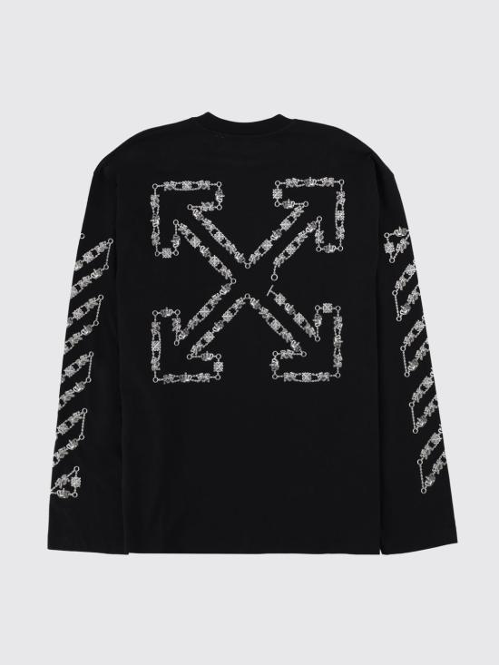 26SS 오프화이트 반팔 티셔츠 44MAB09CS26J001 001 Black - OFF WHITE