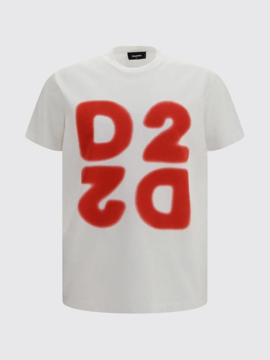 26FW 디스퀘어드2 반팔 티셔츠 S74GD1579D20106 100 White - DSQUARED2