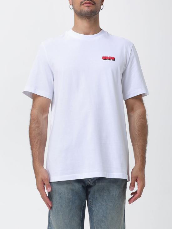 26SS 엠에스지엠 반팔 티셔츠 4040MM122N267002 01 White