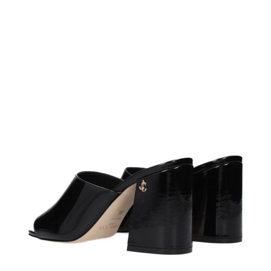  지미추 샌들 에나멜 가죽 플랫폼  블랙 - JIMMY CHOO