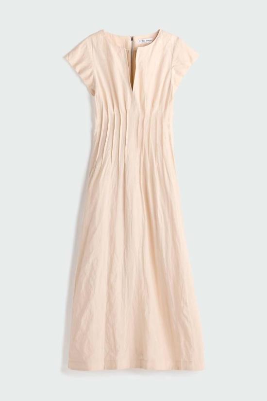  어피스 어파트 롱 원피스 Apiece Apart Maravilla Pintuck Maxi Dress Shell - APIECE APART
