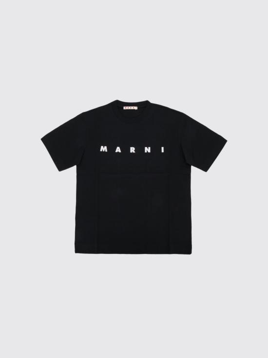 26FW [키즈] 마르니 티셔츠 M002MVM00RF 0M900 Black