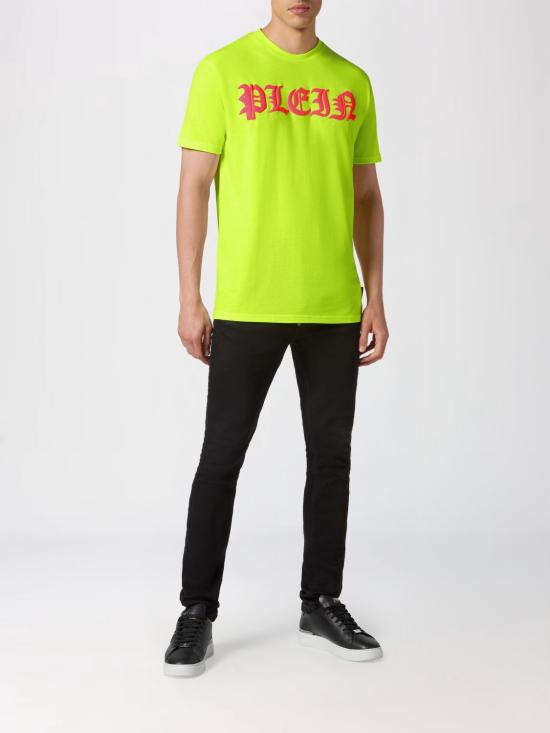 26SS 필립 플레인 반팔 티셔츠 SADCMTK6859PJY002N 29 Yellow - PHILIPP PLEIN