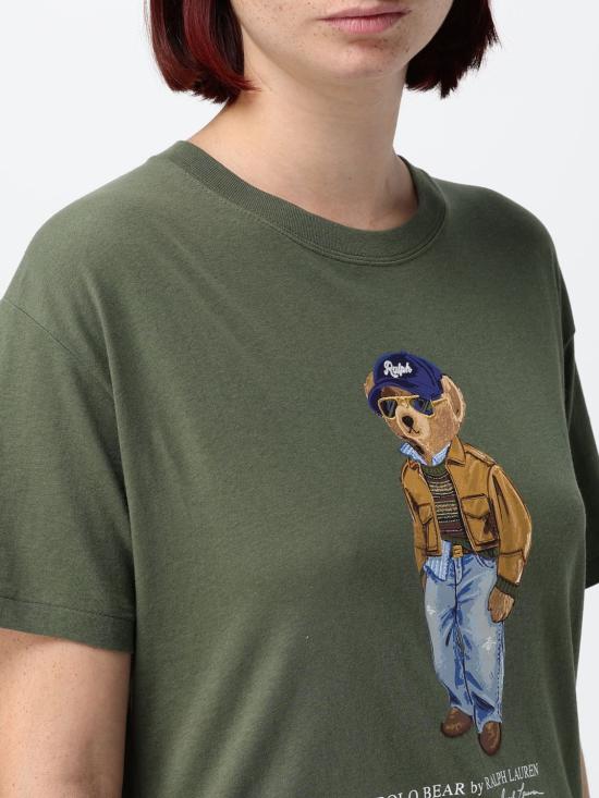 26FW 폴로 랄프로렌 반팔 티셔츠 211B17806 001 Olive - POLO RALPH LAUREN