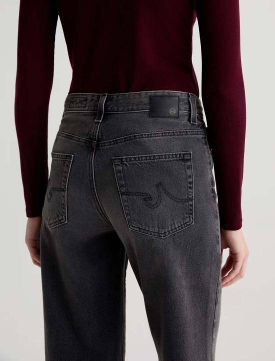  아드리아노 골드슈미드 데님 팬츠 Ag Jeans Saige 와이드 레그 크롭 진 - ADRIANO GOLDSCHMIED