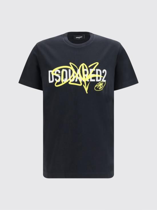 26FW 디스퀘어드2 반팔 티셔츠 S74GD1580D20106 900 Black - DSQUARED2