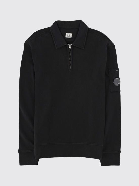26SS 씨피 컴퍼니 폴로 티셔츠 20CMSS208A110337O 999 Black - C.P. COMPANY