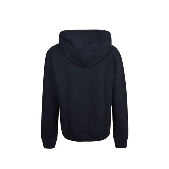  랑방 후드 티셔츠 코튼 스웨트셔츠 블루 - LANVIN