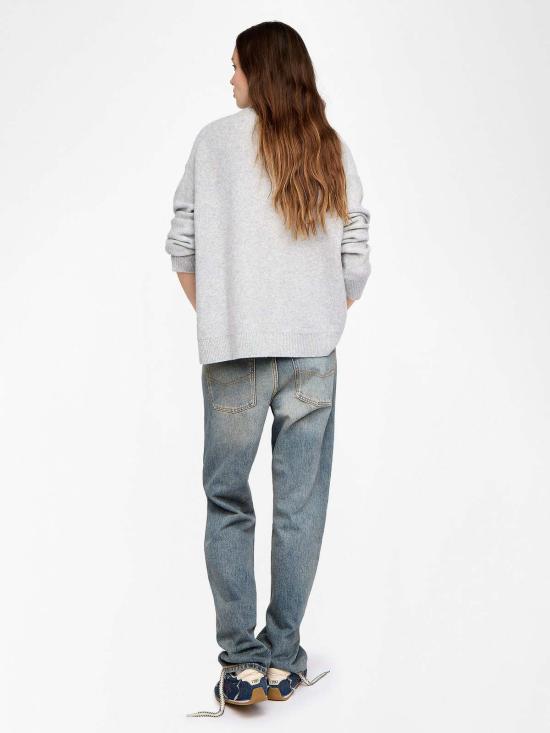  자딕앤볼테르 스웨터 Zadig & Voltaire Mikyz 캐시미어  Gris Chine Clai - ZADIG & VOLTAIRE