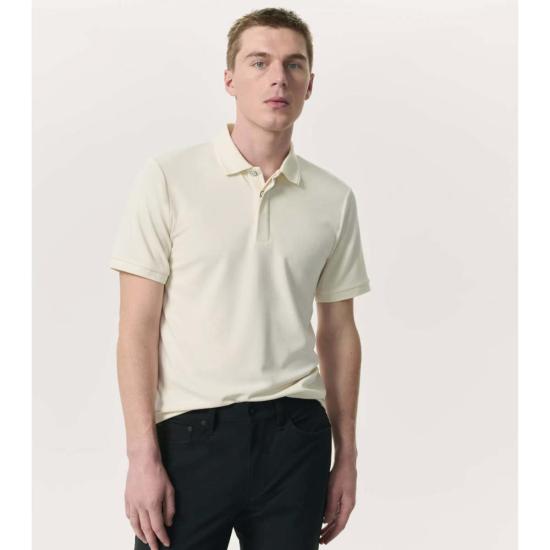  랙앤본 폴로 티셔츠 Rag & Bone Tech Pique Short Sleeve Polo Chalk - RAG & BONE