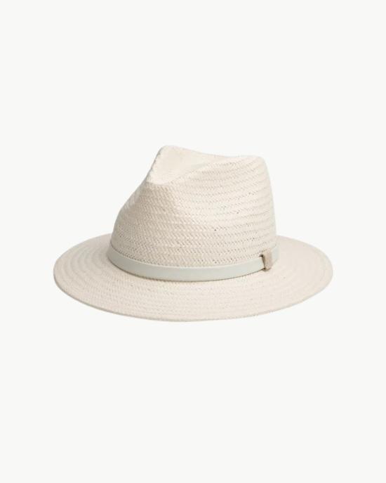  랙앤본 버킷햇 Rag & Bone 휴대용 스트로 페도라 아이보리