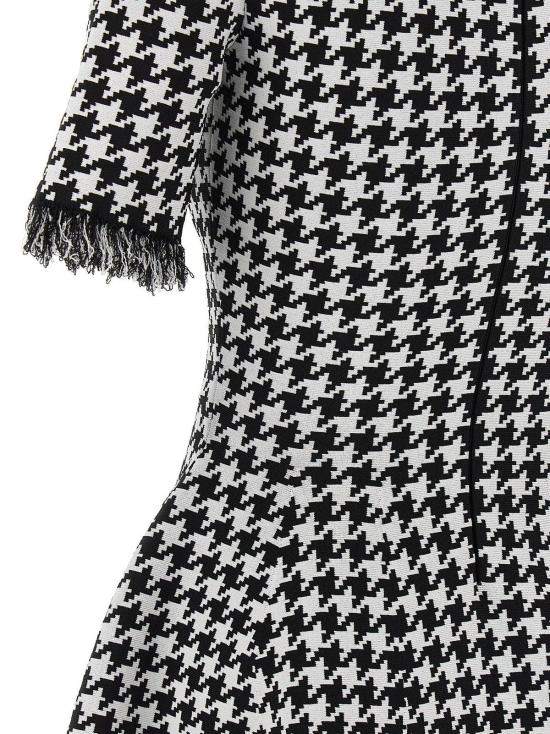  알렉산더 맥퀸 숏 원피스 비스코스 소재 투톤 숏 드레스 - ALEXANDER MCQUEEN