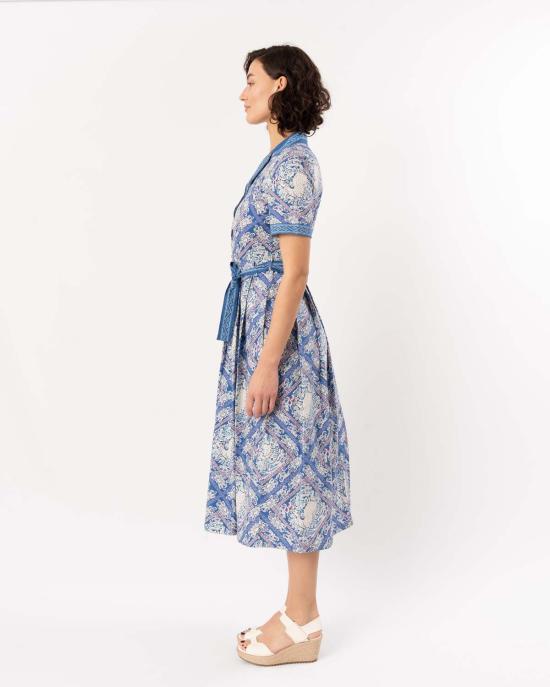  emporio sirenuse 롱 원피스 엠포리오 시레누세 클라우디아 드레스 메도우 프린트 블루 - OTHER BRANDS