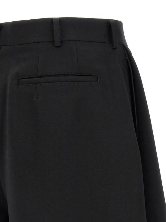  꼼데가르송 숏팬츠 Comme Des Garçons 블랙 울 버뮤다 쇼츠 - COMME DES GARCONS