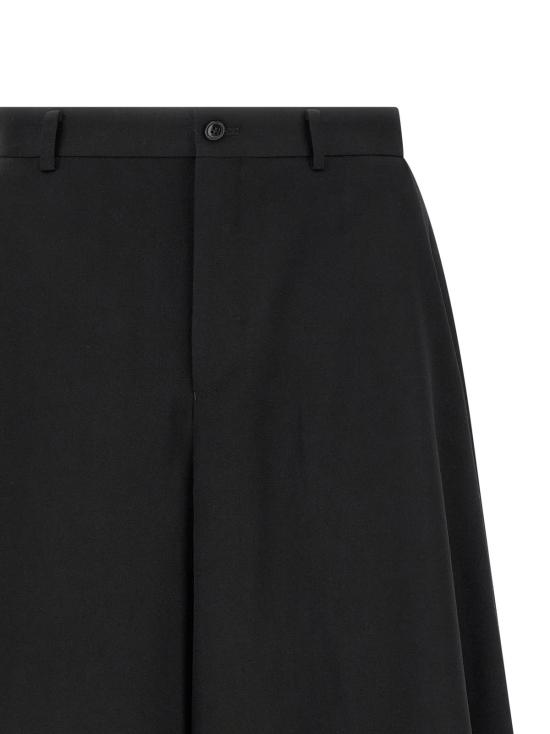  꼼데가르송 숏팬츠 Comme Des Garçons 블랙 울 버뮤다 쇼츠 - COMME DES GARCONS