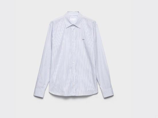 26SS 프라다 긴팔 셔츠 UCN666189FSOOOF0X24 LIGHT BLUE