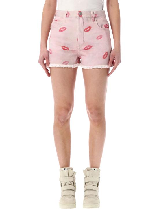 26SS 이자벨마랑 레시아 비쥬 데님 쇼츠 레시아 비쥬 데님 쇼츠 SH0001FFD1H05E40PK Pink