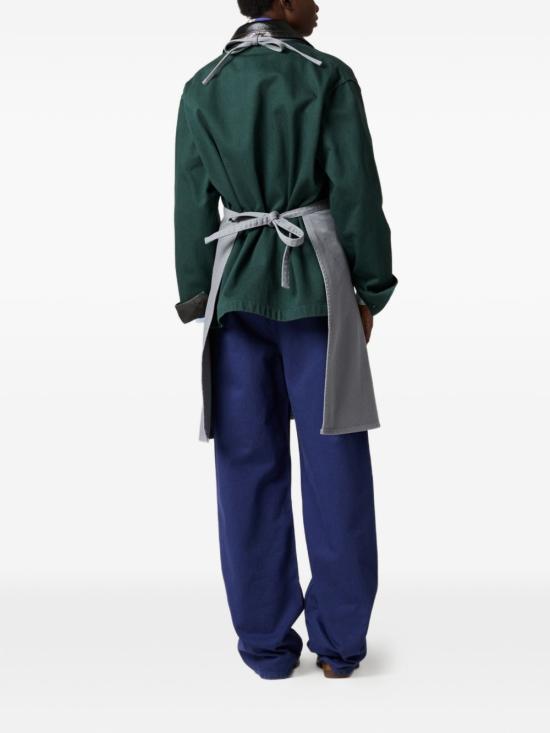 26SS 미우미우 후염 개버딘 팬츠 MP197019JYSOOOF0021 Navy blue - MIU MIU
