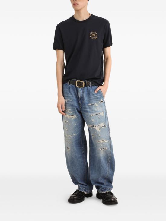 26FW 돌체앤가바나 반팔 티셔츠 G8PV1ZG7Q2NB0665 Black - DOLCE & GABBANA