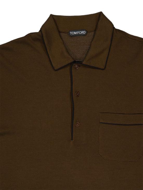 26FW 톰포드 반팔 티셔츠 JPL019JMS032EBK Brown - TOMFORD