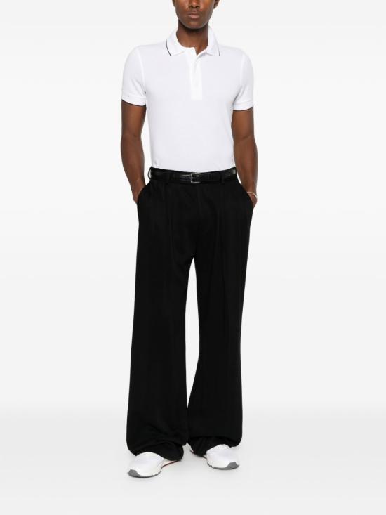 26FW 톰포드 반팔 티셔츠 JPS019JMT015WNA WHITE BLACK - TOMFORD