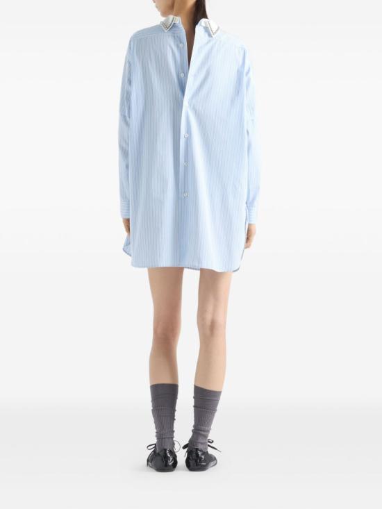 26SS 프라다 긴팔 티셔츠 P953NR17NDSOOOF0C9N LIGH BLUE - PRADA