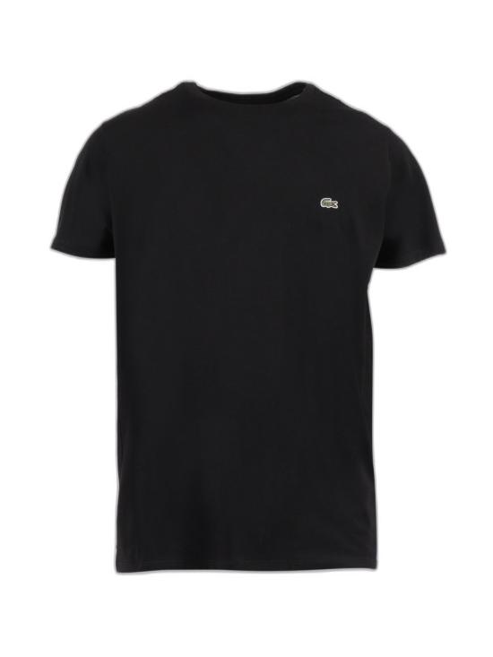 26SS 라코스테 피마 코튼 저지 크루넥 티셔츠 TH6709031 BLACK - LACOSTE