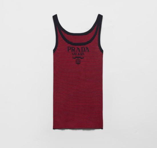 26SS 프라다 민소매 티셔츠 P29A1O19BVSWMOF059F RED BLUE