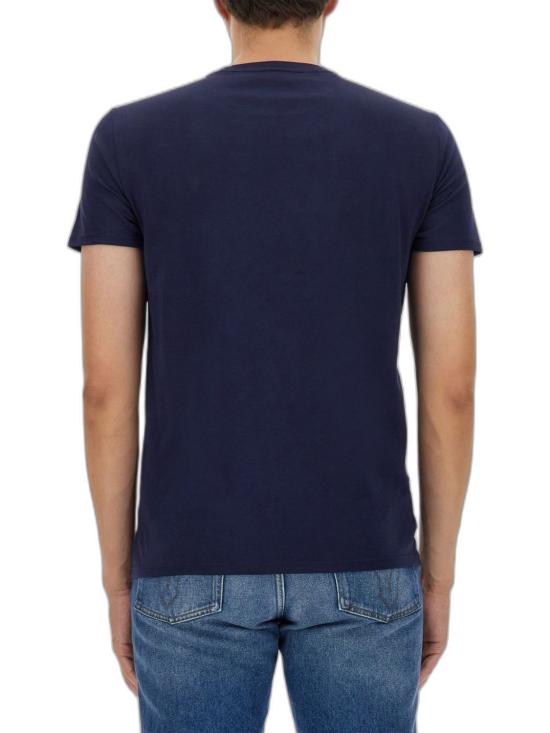 26SS 라코스테 피마 코튼 저지 크루넥 티셔츠 TH6709166 BLUE - LACOSTE