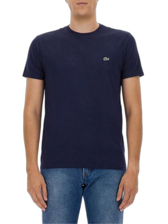 26SS 라코스테 피마 코튼 저지 크루넥 티셔츠 TH6709166 BLUE