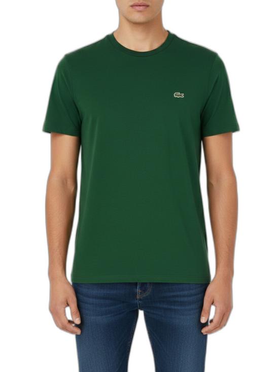 26SS 라코스테 피마 코튼 저지 크루넥 티셔츠 TH6709132 GREEN